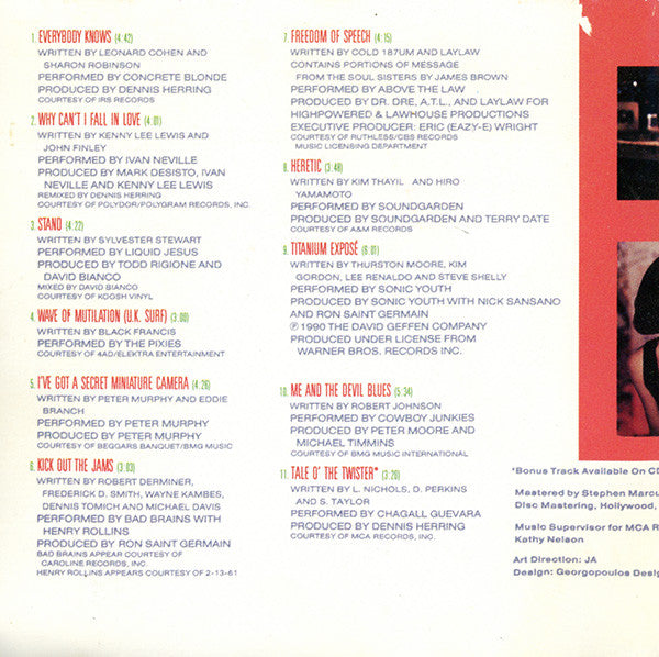 Various : Pump Up The Volume (Music From The Original Motion Picture Soundtrack) (CD, Comp)