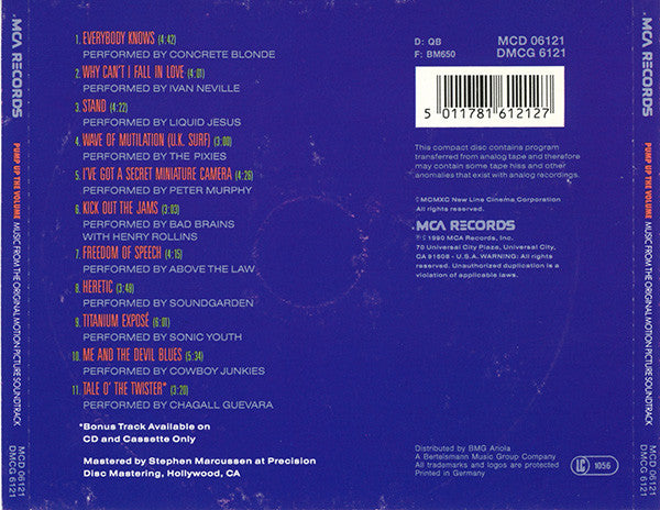 Various : Pump Up The Volume (Music From The Original Motion Picture Soundtrack) (CD, Comp)