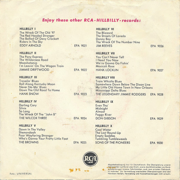 Jim Reeves : Adios Amigo (7", RE)
