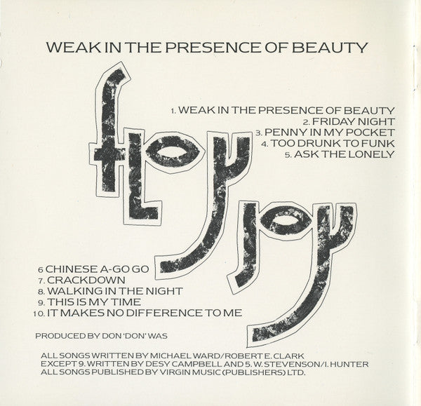 Floy Joy : Weak In The Presence Of Beauty (CD, Album)