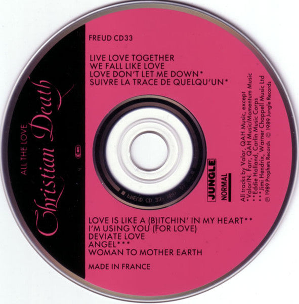 Christian Death : All The Love All The Hate (Part One: All The Love) (CD, Album)