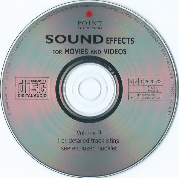 No Artist : Sound Effects 9 For Movies And Videos (CD)