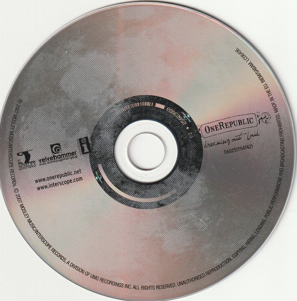 OneRepublic : Dreaming Out Loud (CD, Album, Sup)