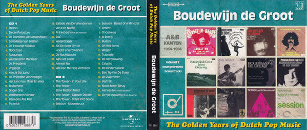 Boudewijn de Groot : The Golden Years Of Dutch Pop Music (A&B Kanten 1964-1984) (2xCD, Comp)