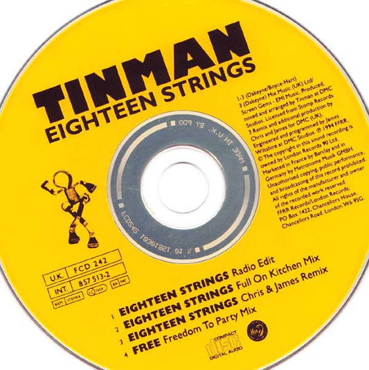 Tinman : Eighteen Strings (CD, Single)