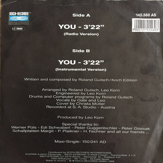 Curacao : You (7", Single)