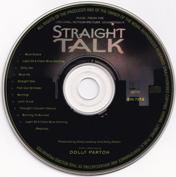 Dolly Parton : Straight Talk (Music From The Original Picture Soundtrack) (CD, Album)