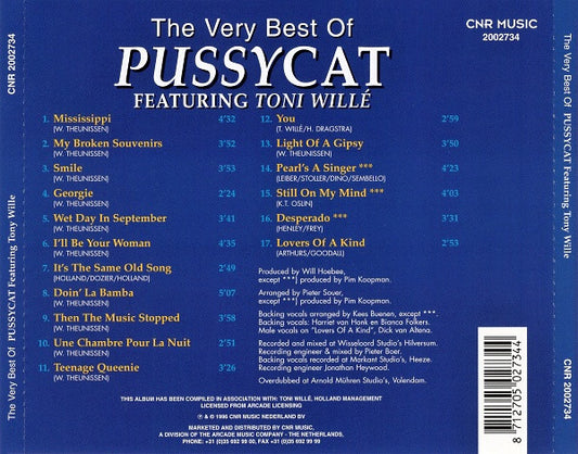 Pussycat (2) Featuring Toni Willé* : The Very Best Of Pussycat Featuring Toni Willé (CD, Album, RE)