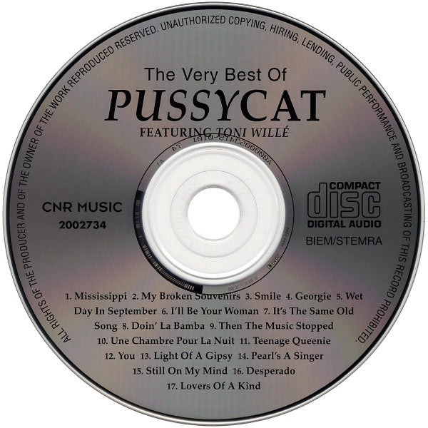 Pussycat (2) Featuring Toni Willé* : The Very Best Of Pussycat Featuring Toni Willé (CD, Album, RE)