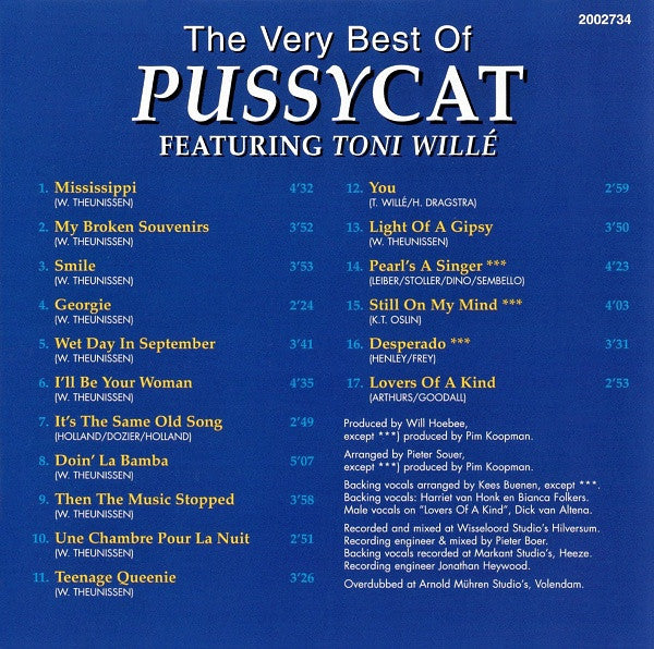 Pussycat (2) Featuring Toni Willé* : The Very Best Of Pussycat Featuring Toni Willé (CD, Album, RE)