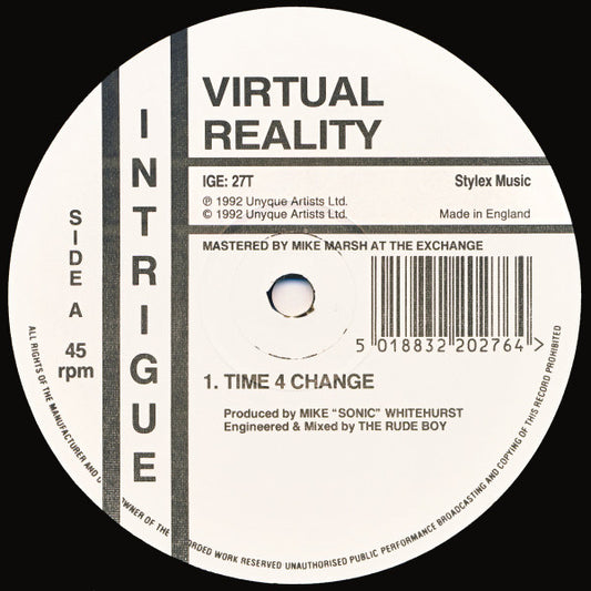 Virtual Reality (12) : Time 4 Change / No Way Out! (12")