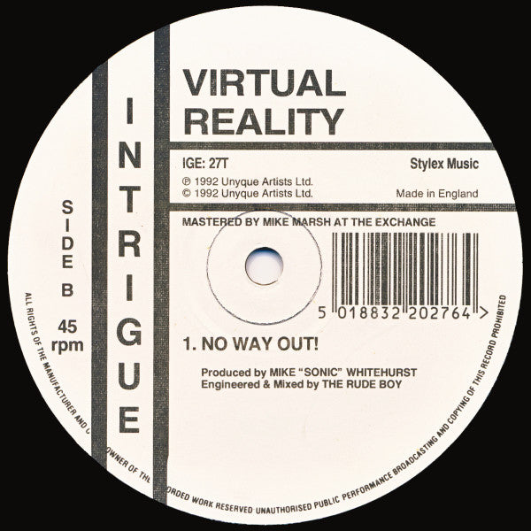 Virtual Reality (12) : Time 4 Change / No Way Out! (12")