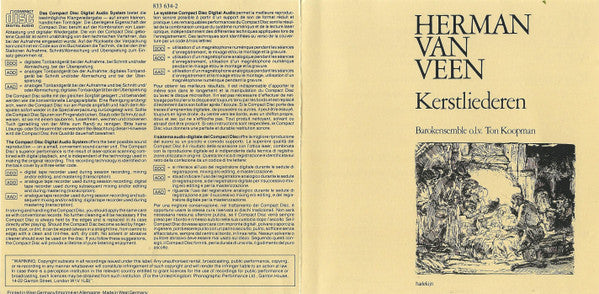 Herman van Veen : Kerstliederen (CD, Album, RE)