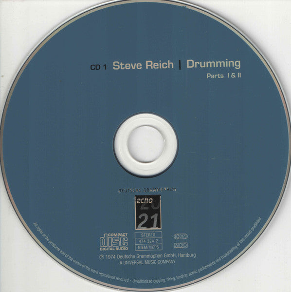 Steve Reich : Drumming (2xCD, Album)