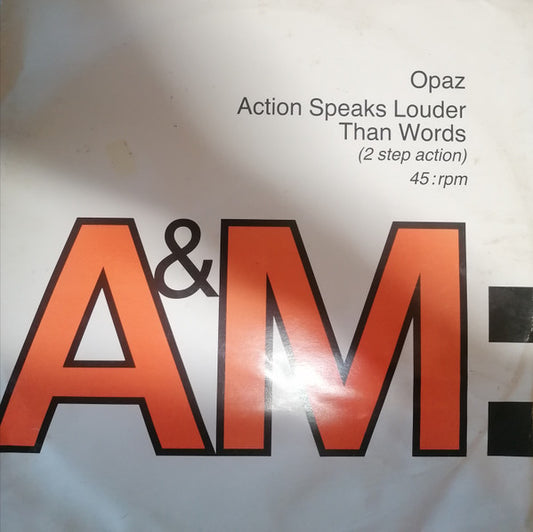 Opaz : Action Speaks Louder Than Words (2 Step Action) (12")