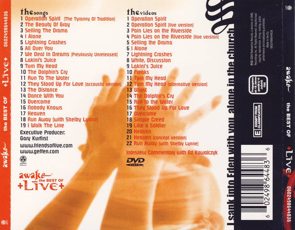 Live : Awake - The Best Of (CD, Comp, RE + DVD, Comp, PAL)