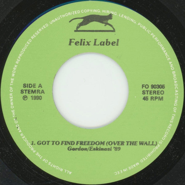 Terry Gordon (2) And  Alain Eskinasi : Got To Find Freedom (Over The Wall) (7")