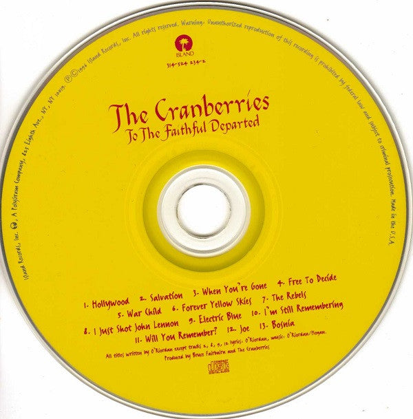 The Cranberries : To The Faithful Departed (CD, Album)