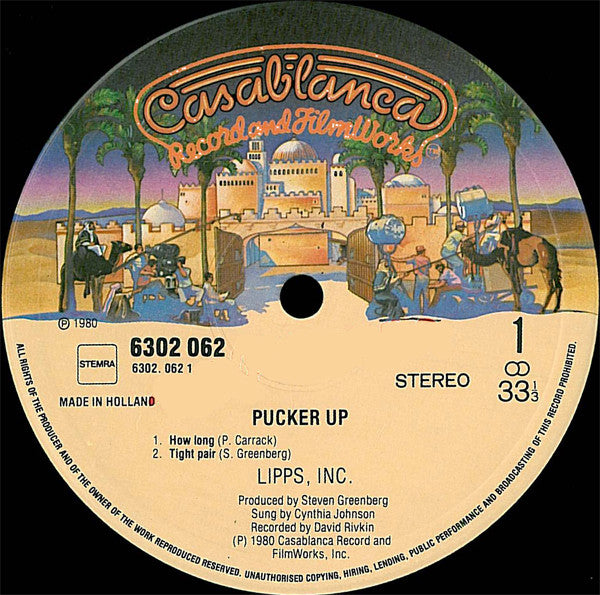 Lipps, Inc. : Pucker Up (LP, Album)