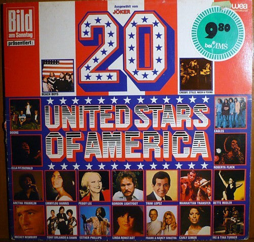 Various : 20 United Stars Of America (LP, Comp)