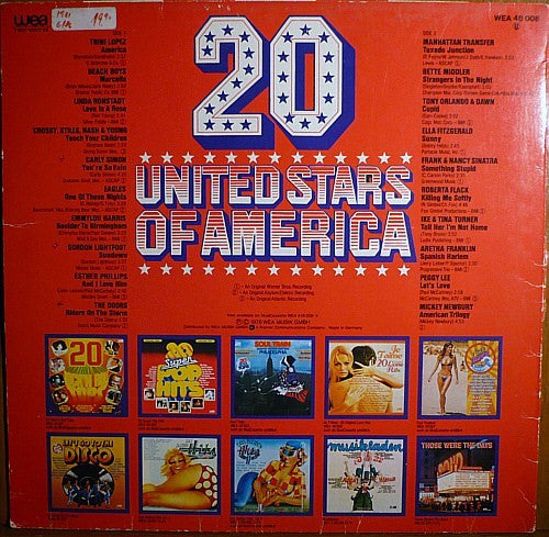 Various : 20 United Stars Of America (LP, Comp)