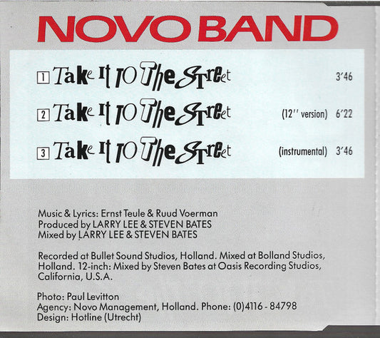 Novo Band : Take It To The Street (CD, Maxi)