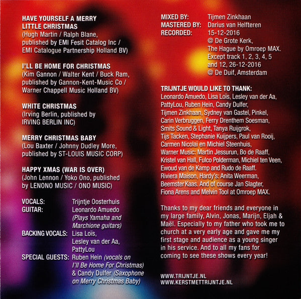 Trijntje Oosterhuis : Christmas Evening With Trijntje (Live) (CD, Album)