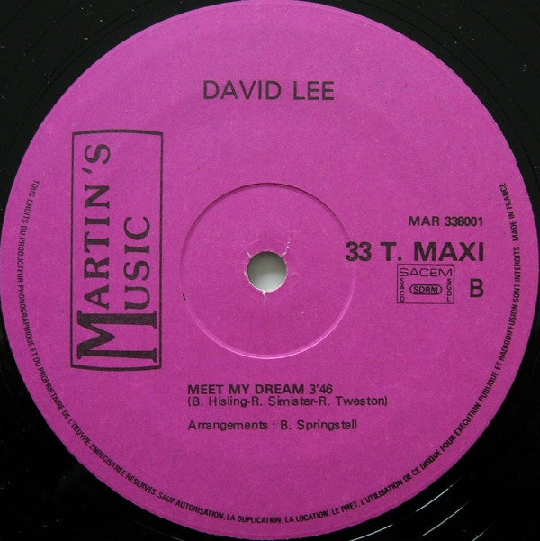 David Lee (37) : Call My Name (12", Single)