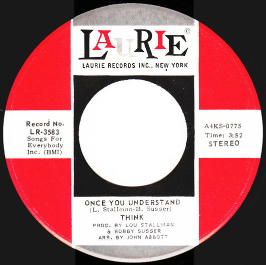 Think (2) : Once You Understand (7", Single, Roc)