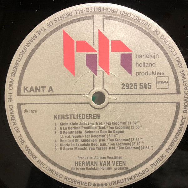 Herman van Veen : Kerstliederen (LP, Album, Gat)