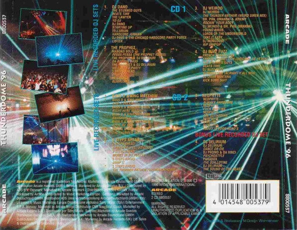 Various : Thunderdome '96 - Dance Or Die! (Special German Edition) (2xCD, M/Print, P/Mixed)