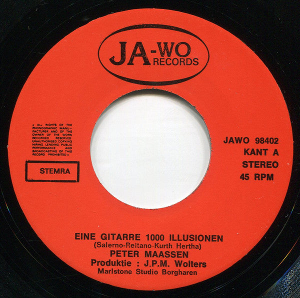 Peter Maassen (2) : Eine Gitarre 1000 Illusionen (7")