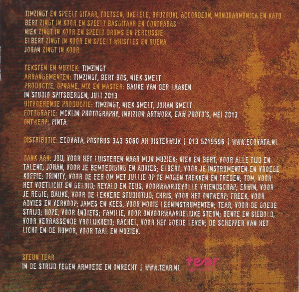Timzingt : Zondermeer (CD, Album)
