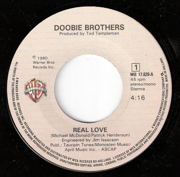 The Doobie Brothers : Real Love (7", Single)
