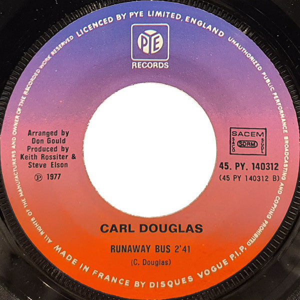Carl Douglas : Run Back (7", Single)