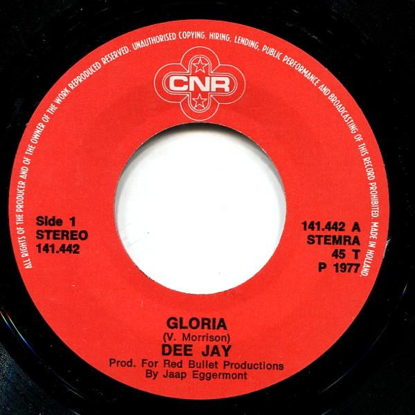 Dee Jay (3) : Gloria (7", Single)
