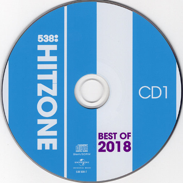 Various : 538 - Hitzone - Best Of 2018 (2xCD, Comp)