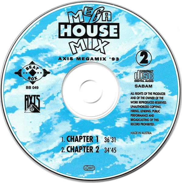 Various : Mega House Mix 2 (Axis Megamix '93) (CD, Mixed)