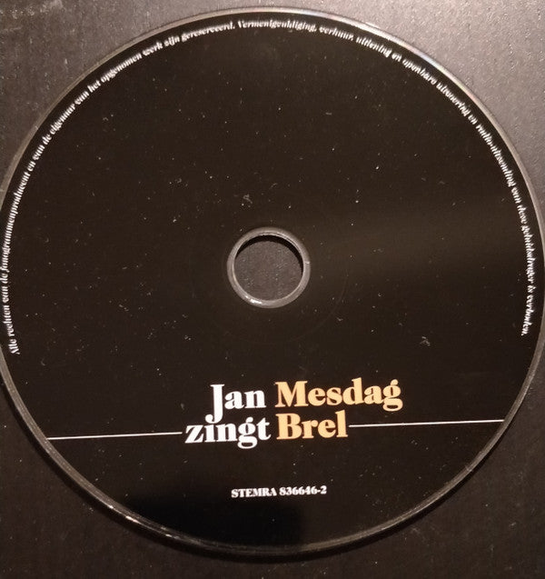 Jan Mesdag : Jan Mesdag Zingt Brel (CD, Album, RE)