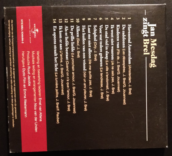 Jan Mesdag : Jan Mesdag Zingt Brel (CD, Album, RE)