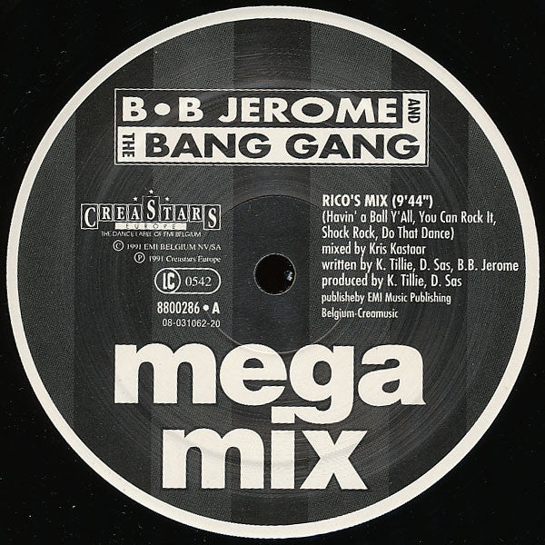 B.B. Jerome & The Bang Gang : Mega Mix (12")