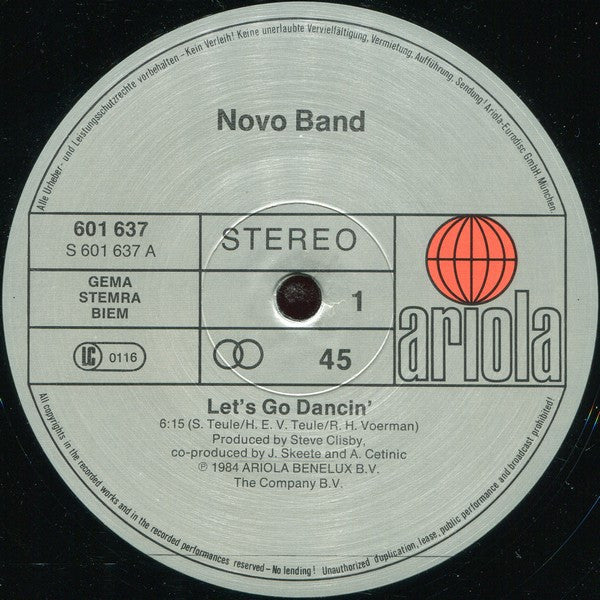 Novo Band : Let's Go Dancin' (12")