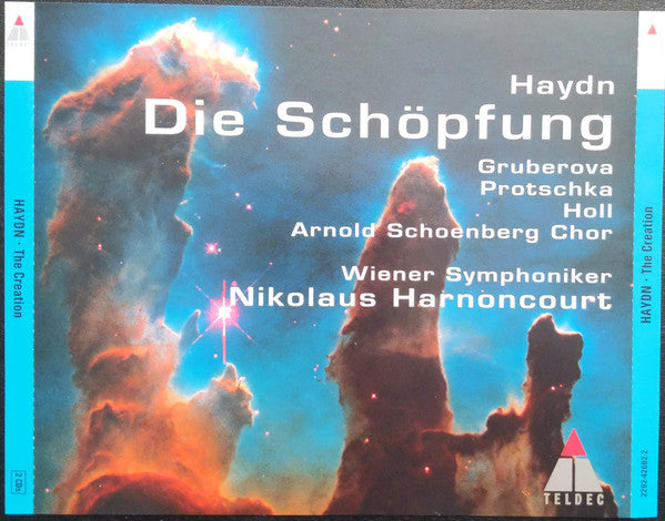 Joseph Haydn / Edita Gruberova, Josef Protschka, Robert Holl, Arnold Schoenberg Chor, Wiener Symphoniker, Nikolaus Harnoncourt : Die Schöpfung = The Creation = La Création (2xCD, Album, RE)