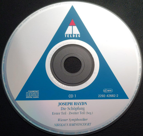 Joseph Haydn / Edita Gruberova, Josef Protschka, Robert Holl, Arnold Schoenberg Chor, Wiener Symphoniker, Nikolaus Harnoncourt : Die Schöpfung = The Creation = La Création (2xCD, Album, RE)