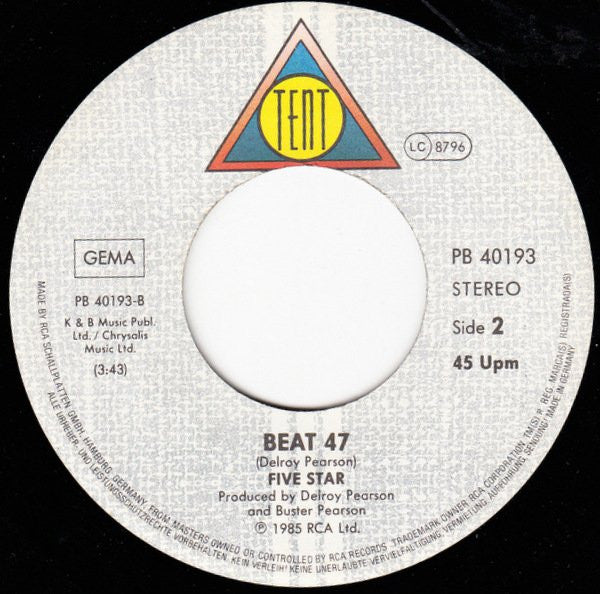 Five Star : Let Me Be The One (7", Single)