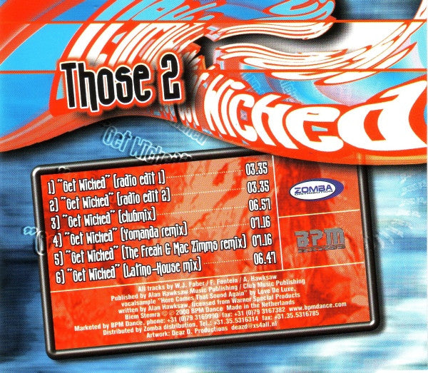 Those 2 : Get Wicked (CD, Maxi)