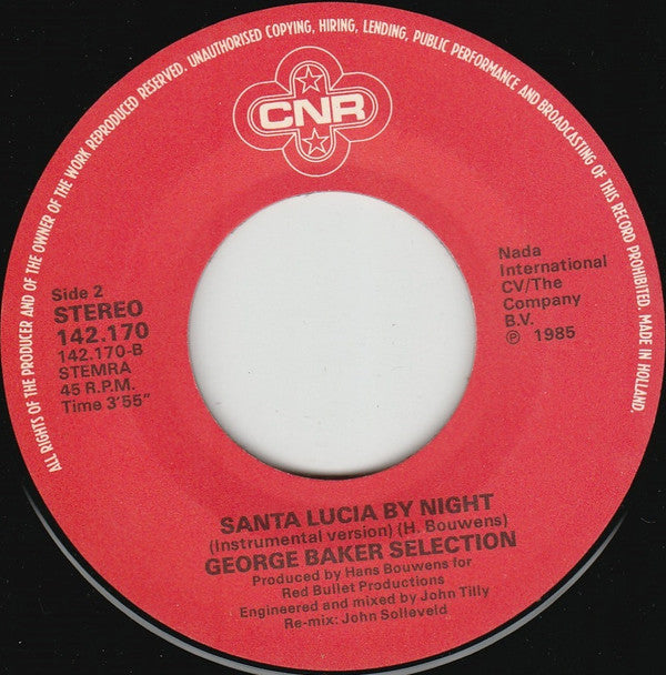 George Baker Selection : Santa Lucia By Night (7", Single)