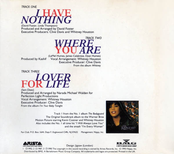 Whitney Houston : I Have Nothing (CD, Maxi)