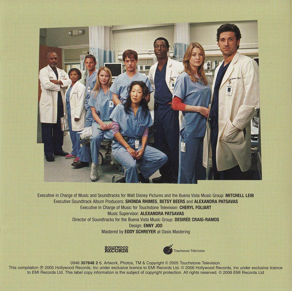 Various : Grey's Anatomy - Original Soundtrack (CD, Comp)