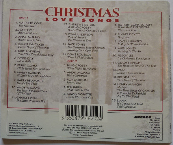 Various : Christmas Love Songs (2xCD, Comp)